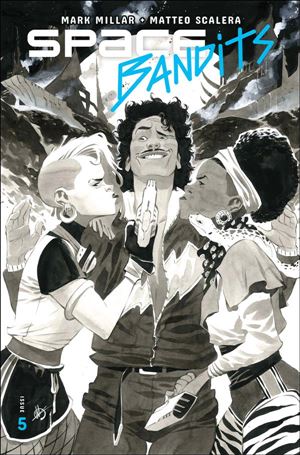 Space Bandits issue 5-B Matteo Scalera Black & White Cover