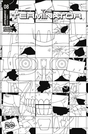 Terminator (2024) issue 8.00-F Declan Shalvey B&W 1:10 Cardstock Cover