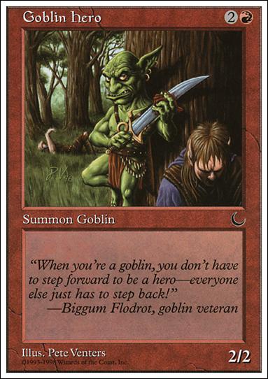 Magic the Gathering: Anthologies (Base Set) card 33 Goblin Hero