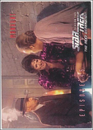 Star Trek: The Next Generation - The Episode Collection Season Two (Base Set) card 192 Manhunt, Episode 45C