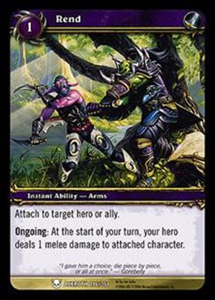 World of Warcraft: Heroes of Azeroth (Base Set) card 146 Rend