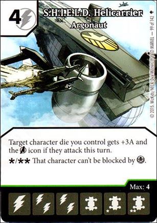 Marvel Dice Masters Age of Ultron  card 99 S.H.I.E.L.D. Helicarrier: Argonaut