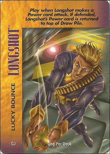 Marvel Overpower Powersurge (Base Set) card nn99 Longshot: Lucky Bounce