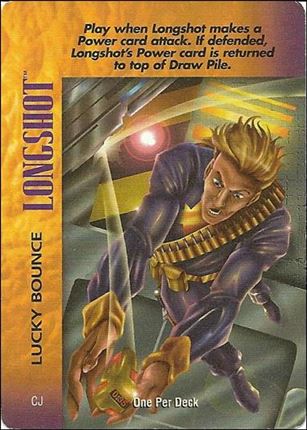 Marvel Overpower Powersurge (Base Set) card nn99 Longshot: Lucky Bounce