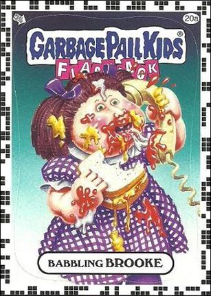 Garbage Pail Kids: Flashback Series 2 (White Border Base Set) card 20a Babbling Brooke