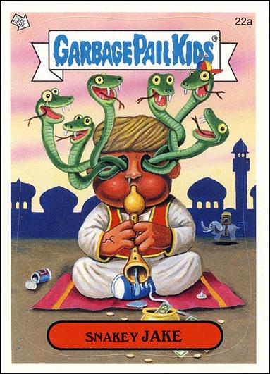 Garbage Pail Kids All-New Series 4 (Base Set) card 22a Snakey Jake