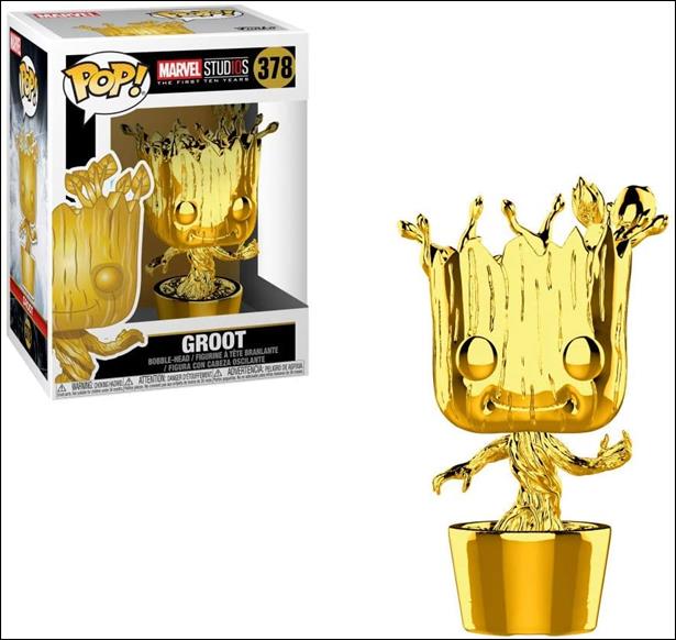 POP! Marvel figure 378 Groot (Gold Chrome)