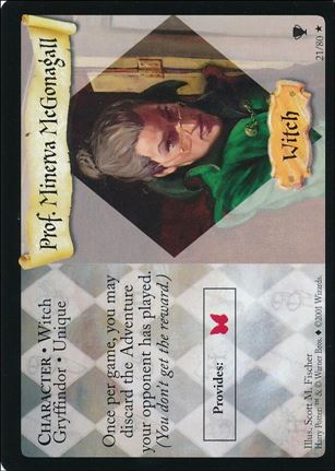 Harry Potter: Quidditch Cup (Base Set) card 21 Prof. Minerva McGonagall