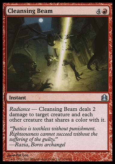 Magic the Gathering: Commander (Base Set) card 116 Cleansing Beam