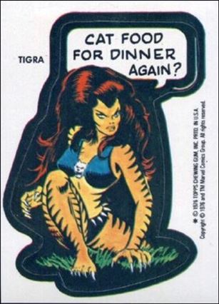Marvel Super Heroes Stickers (Base Set) card NN38 Tigra - 
