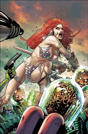 Red Sonja Attacks Mars issue 1-I Greg Land Virgin 1:15 Cardstock Cover