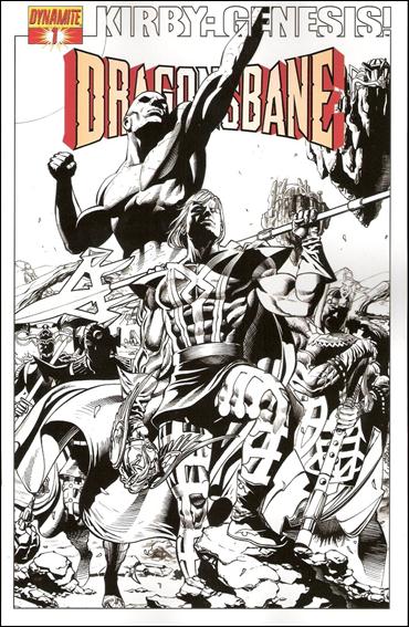 Kirby: Genesis - Dragonsbane issue 1-B Jack Herbert Black & White Cover