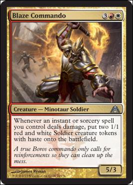 Magic the Gathering: Dragon's Maze (Base Set) card 56 Blaze Commando