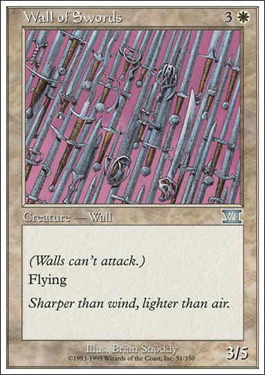 Magic the Gathering: 6th Edition (Base Set) card 51 Wall of Swords