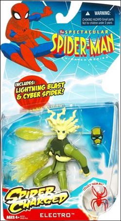 Spectacular Spider-Man (Animated) Spider Charged figure 15 Electro (Lightning Blast)