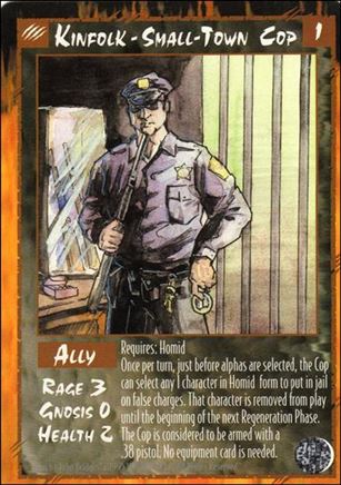 Rage Limited (Base Set) card 144 Kinfolk - Small-Town Cop 