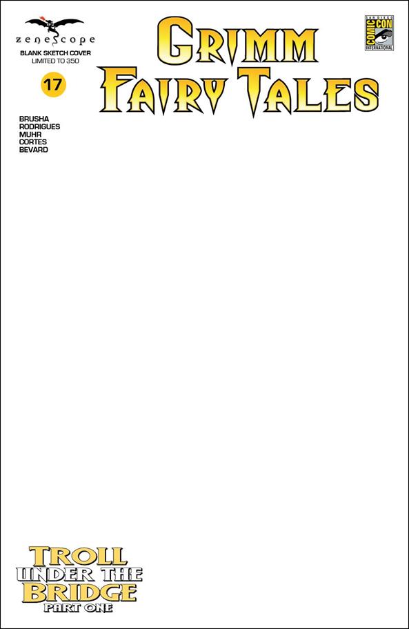 Grimm Fairy Tales (2016) issue 17-L San Diego Comic Con 2018 Blank Cover 1/350