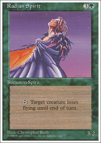 Magic the Gathering: 4th Edition (Base Set) card 266 Radjan Spirit