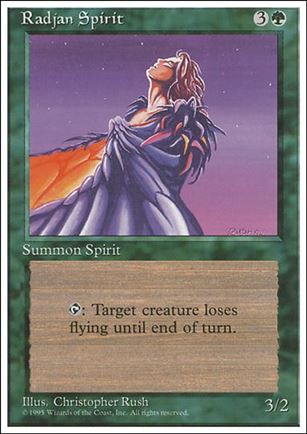 Magic the Gathering: 4th Edition (Base Set) card 266 Radjan Spirit