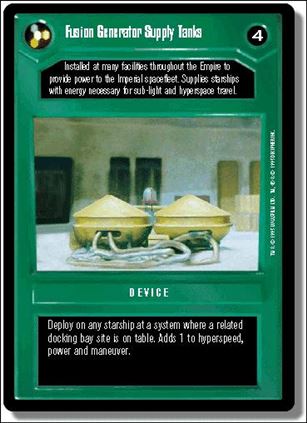 Star Wars: Premiere Limited (Base Set) card 41 Fusion Generator Supply Tanks