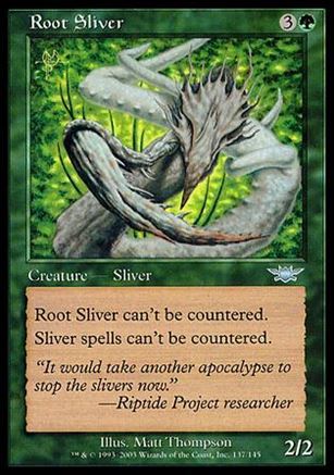 Magic the Gathering: Legions (Base Set) card 137 Root Sliver