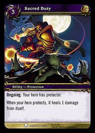 World of Warcraft: Heroes of Azeroth (Base Set) card 72 Sacred Duty