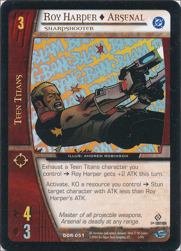 DC Origins: VS System (Base Set) card DOR-051 Roy Harper - Arsenal (Sharpshooter)
