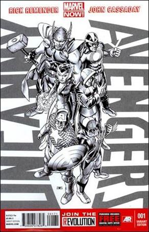 Uncanny Avengers (2012) issue 1-F John Cassaday 1:300 Sketch Cover