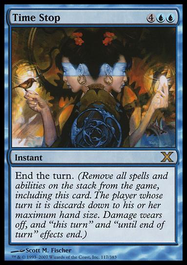 Magic the Gathering: 10th Edition (Base Set) card 117 Time Stop