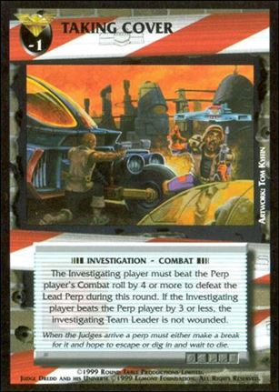 Dredd: The Card Game card 124 Taking Cover