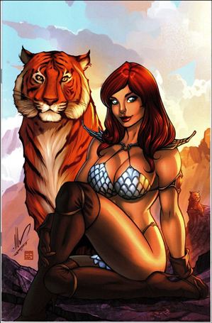 Invincible Red Sonja issue 3-V Ale Garza HawgJaw Comics Cover 1/300