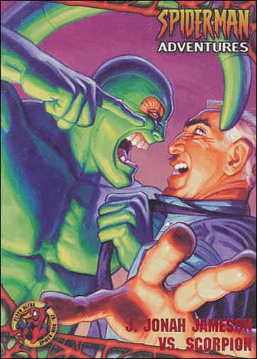 1997 Fleer Ultra Spider-Man (Base Set Red) card 70 J. Jonah Jameson Vs. Scorpion