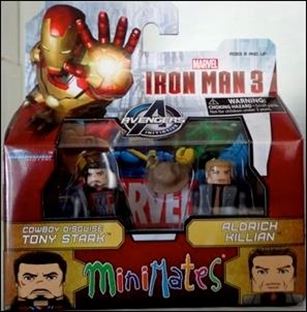 Marvel Minimates figure 144 Cowboy Disguise Tony Stark and Aldrich Killian