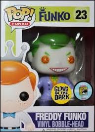 Pop! Funko - Freddy Funko figure 23-B Batman (The Joker) SDCC  GITD