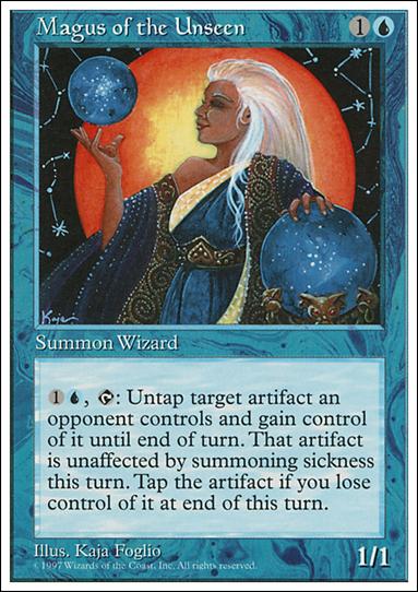 Magic the Gathering: 5th Edition (Base Set) card 102 Magus of the Unseen