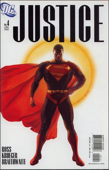 Justice (2005) issue 4-B White Background Cover (2nd Printing)