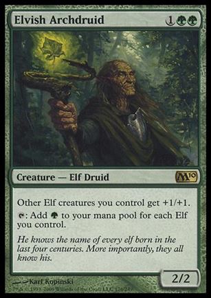 Magic the Gathering: 2010 Core Set (Base Set) card 176 Elvish Archdruid