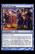Magic the Gathering: Dissension (Base Set) card 37 Writ of Passage