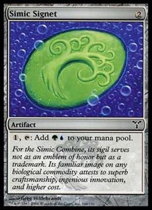 Magic the Gathering: Dissension (Base Set) card 166 Simic Signet