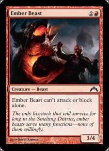 Magic the Gathering: Gatecrash (Base Set) card 89 Ember Beast