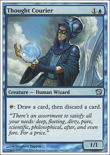 Magic the Gathering: 9th Edition (Base Set) card 104 Thought Courier