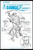 Django/Zorro issue 3-E Mike Mayhew 1:15 Artboard Sketch Cover