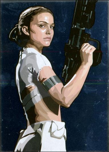 Star Wars Galaxy: Series 5 (Foil Subset) card 10 Padme Amidala Silver Foil