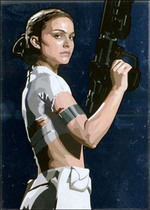 Star Wars Galaxy: Series 5 (Foil Subset) card 10 Padme Amidala Silver Foil