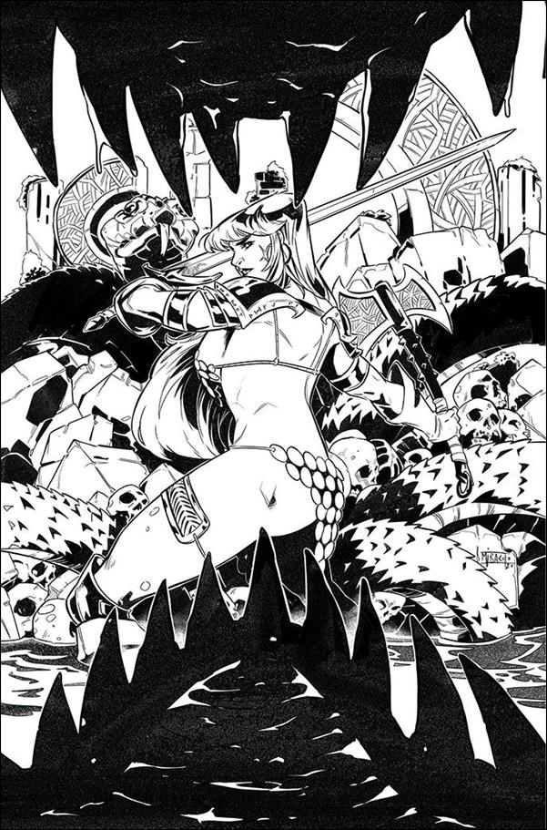 Red Sonja (2019) issue 26-J Alessandro Miracola 1:15 B&W Virgin Cover