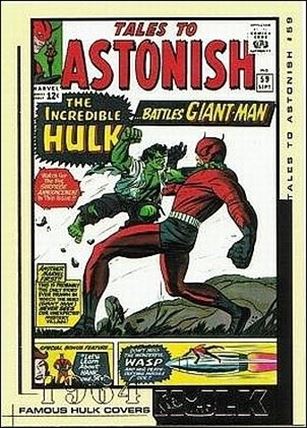 Hulk Film and Comic Cards (Famous Hulk Covers Subset) card FC07 Tales to Astonish #59 - 1964
