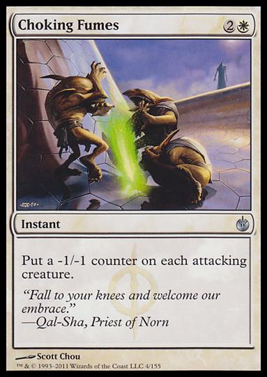 Magic the Gathering: Mirrodin Besieged (Base Set) card 4 Choking Fumes