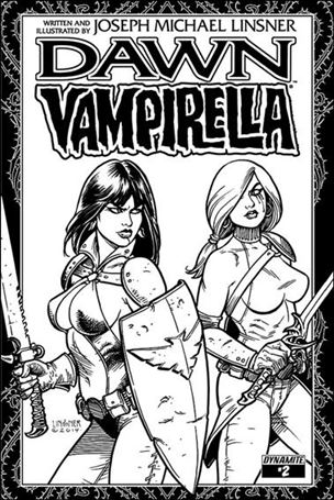 Dawn/Vampirella issue 2-D Line Art Ladies Cover