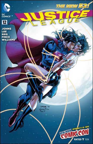 Justice League (2011) issue 12-G NYCC Superman and Wonder Woman "Moon" Cover