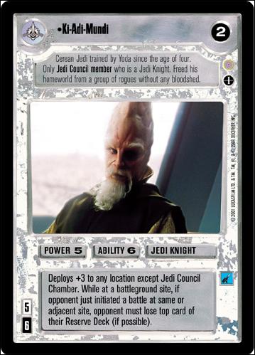 Star Wars: Coruscant Limited (Base Set) card 112 Ki-Adi-Mundi